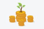 Vector,Tree,And,Coins,Flat,Design,Illustration